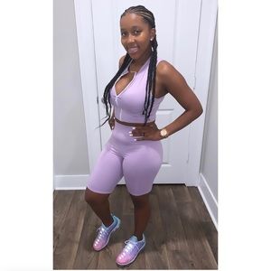 Two Piece Purple Set